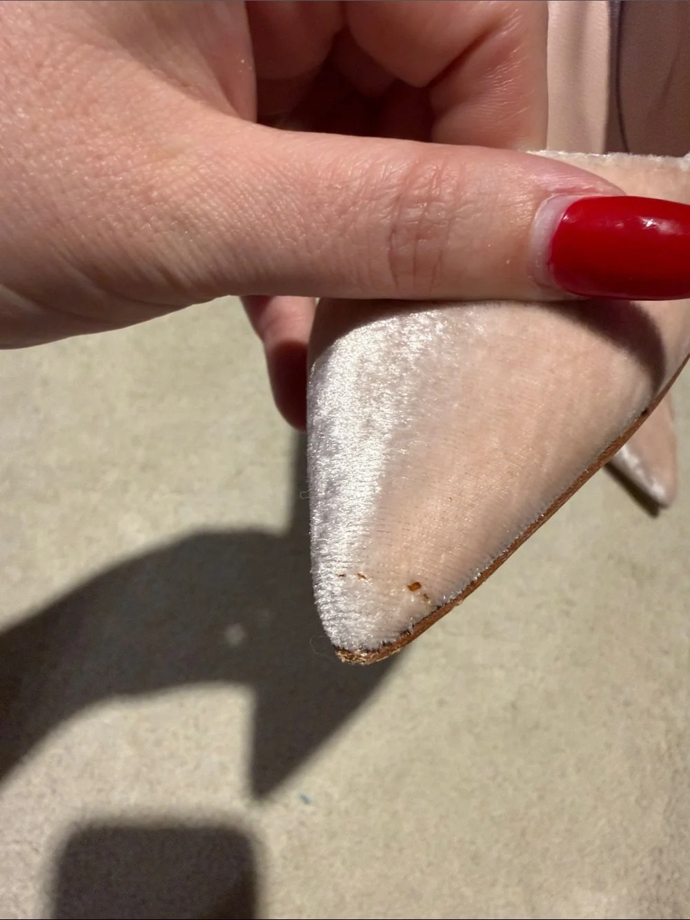 Manila Blahnik pink velvet pumps